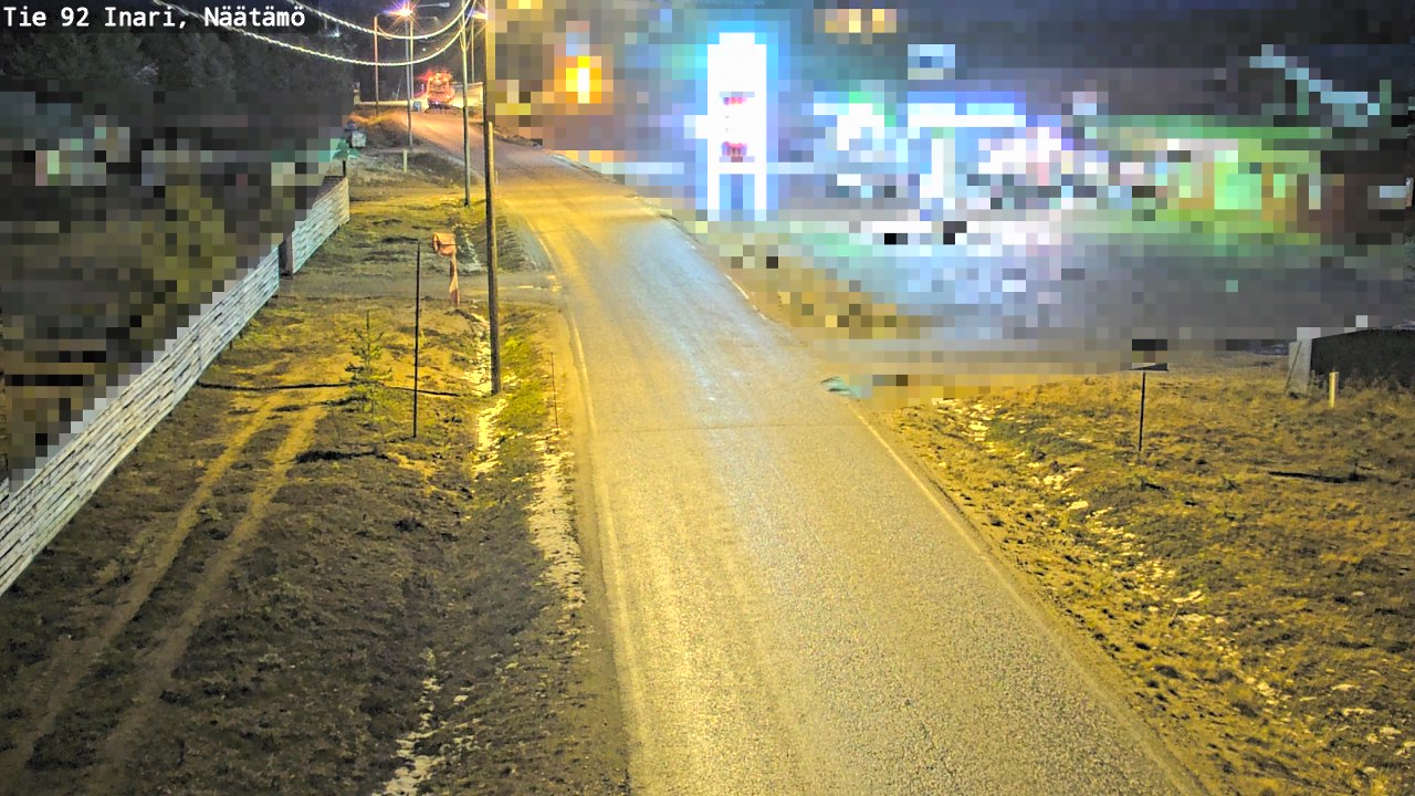 Kelikamerat Kuva Tie 92 Inari, Näätämö, Inari, Lappi