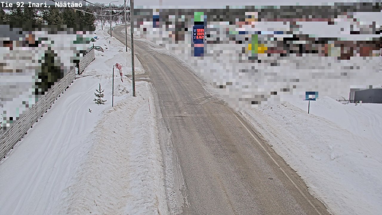 Kelikamerat Kuva Tie 92 Inari, Näätämö, Inari, Lappi