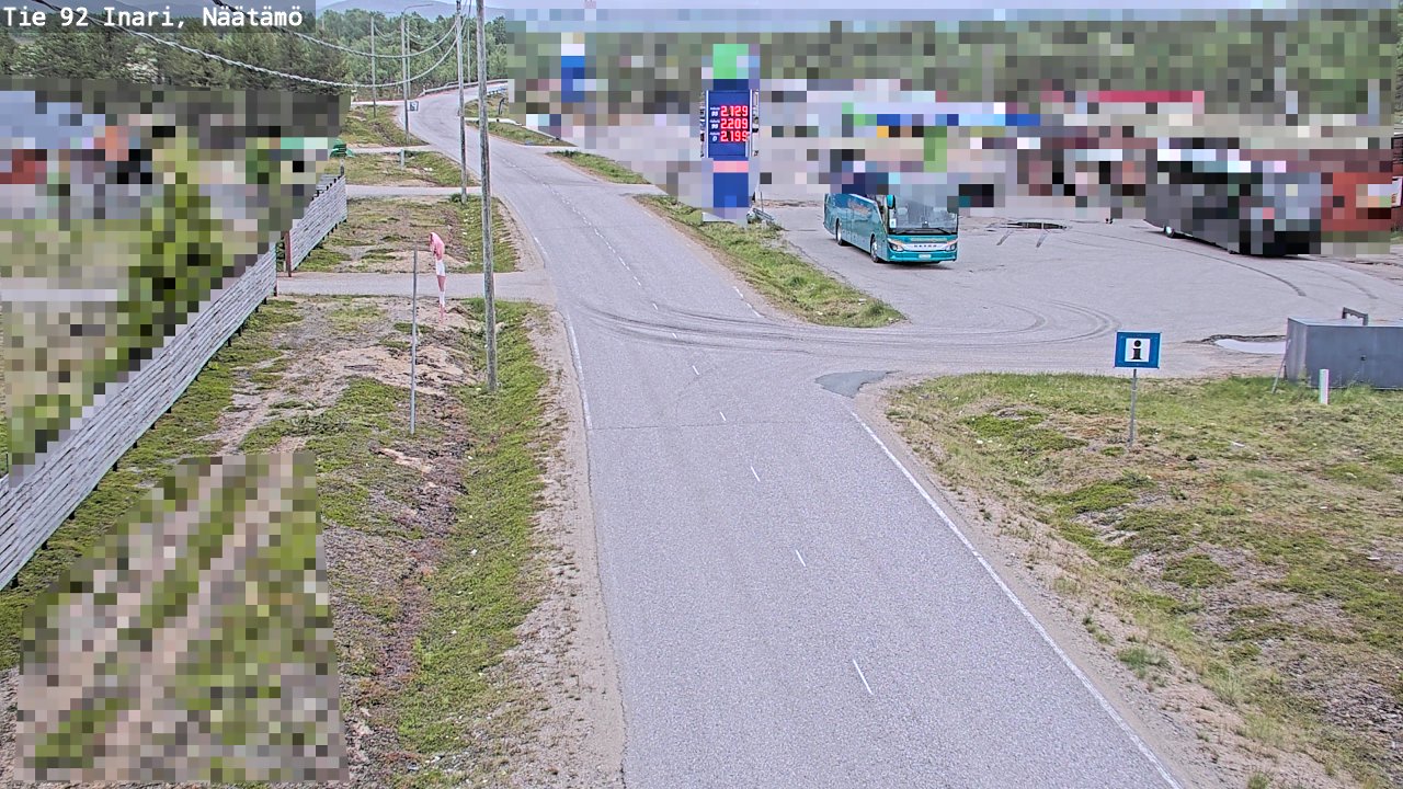 Kelikamerat Kuva Tie 92 Inari, Näätämö, Inari, Lappi