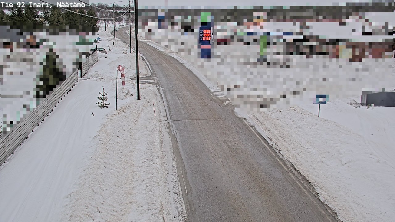 Weather Camera Image Road 92 Inari, Näätämö, Inari, Lappi