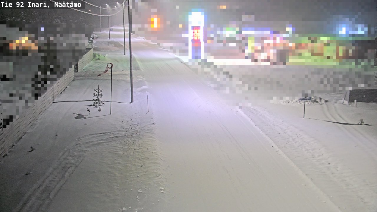 Weather Camera Image Road 92 Inari, Näätämö, Inari, Lappi