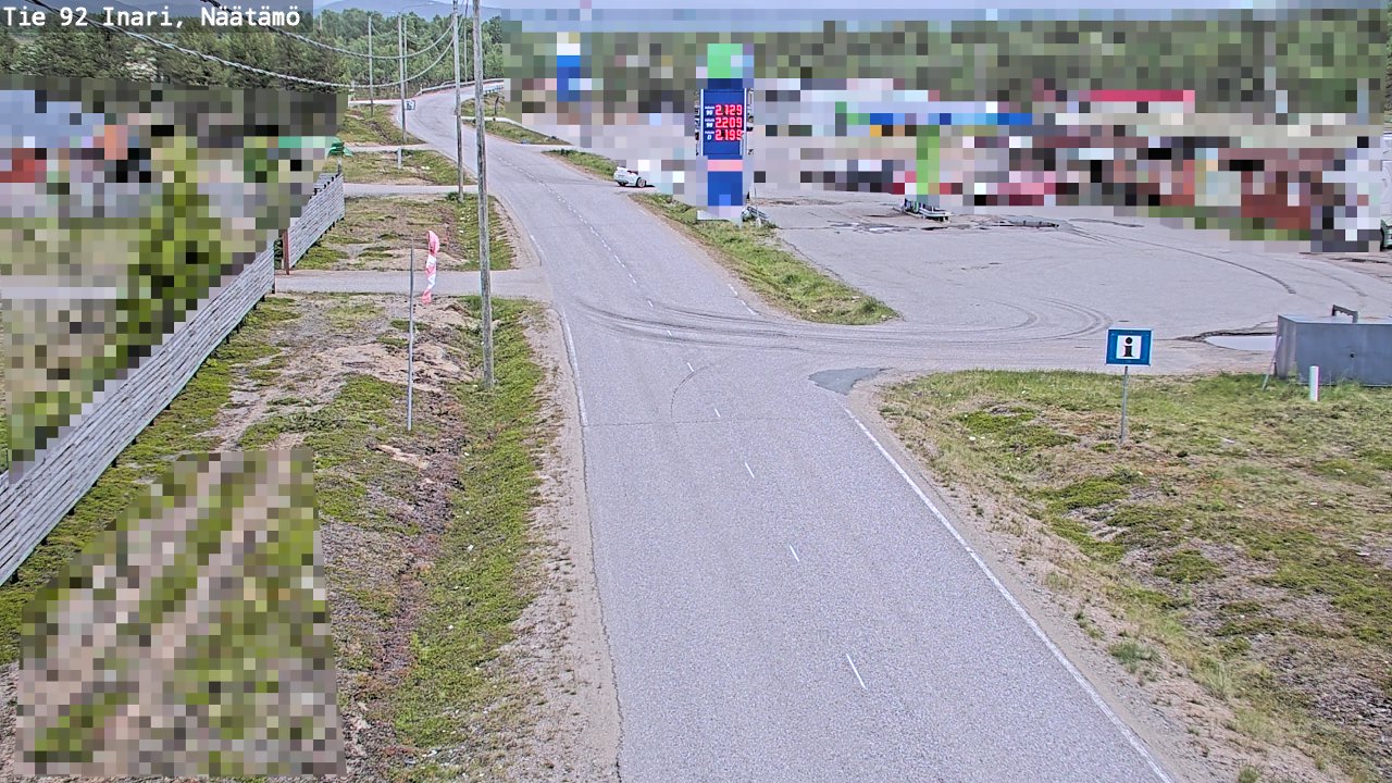 Kelikamerat Kuva Tie 92 Inari, Näätämö, Inari, Lappi