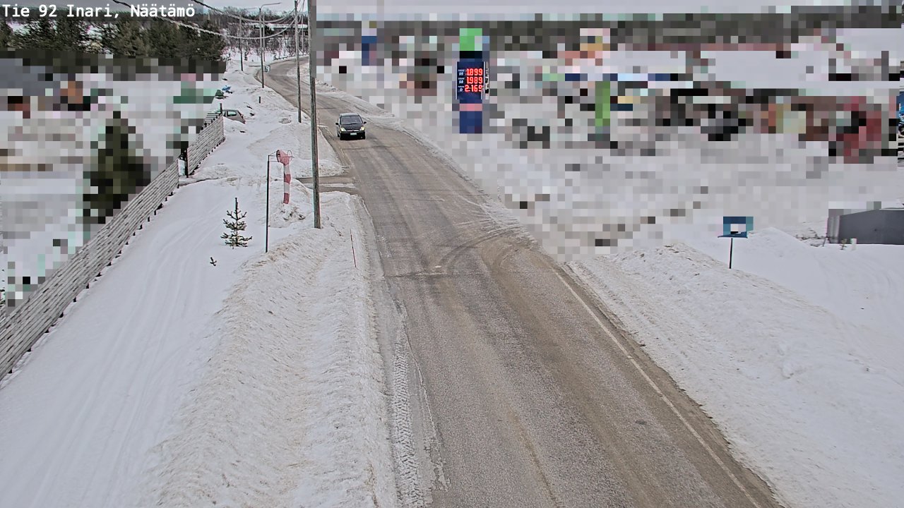 Kelikamerat Kuva Tie 92 Inari, Näätämö, Inari, Lappi