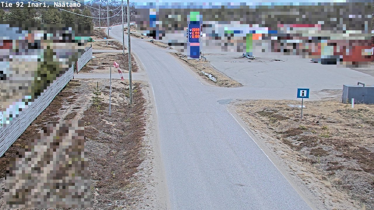 Kelikamerat Kuva Tie 92 Inari, Näätämö, Inari, Lappi