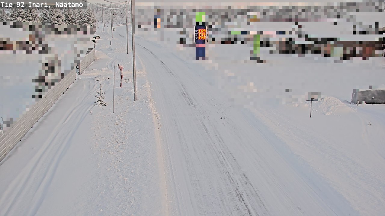 Kelikamerat Kuva Tie 92 Inari, Näätämö, Inari, Lappi