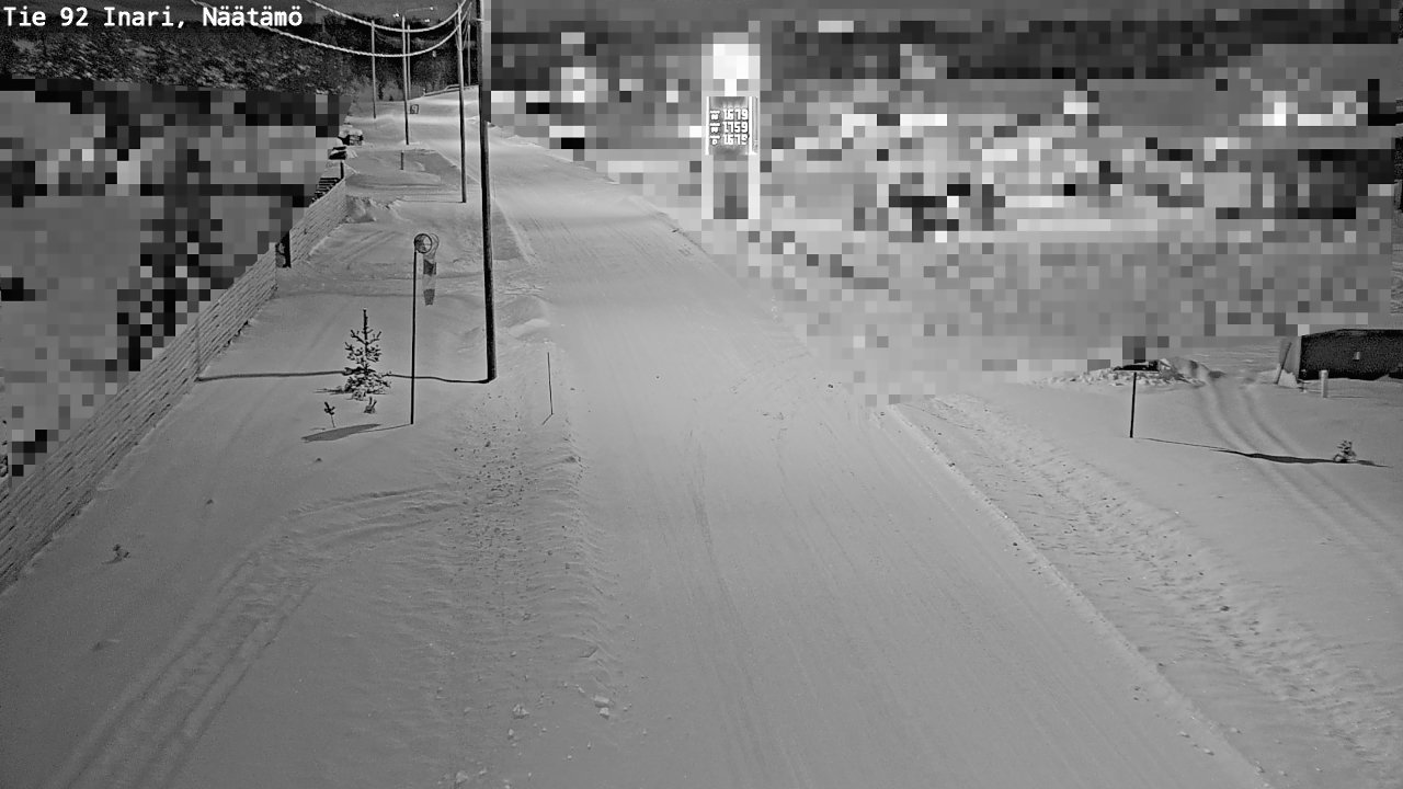 Weather Camera Image Road 92 Inari, Näätämö, Inari, Lappi