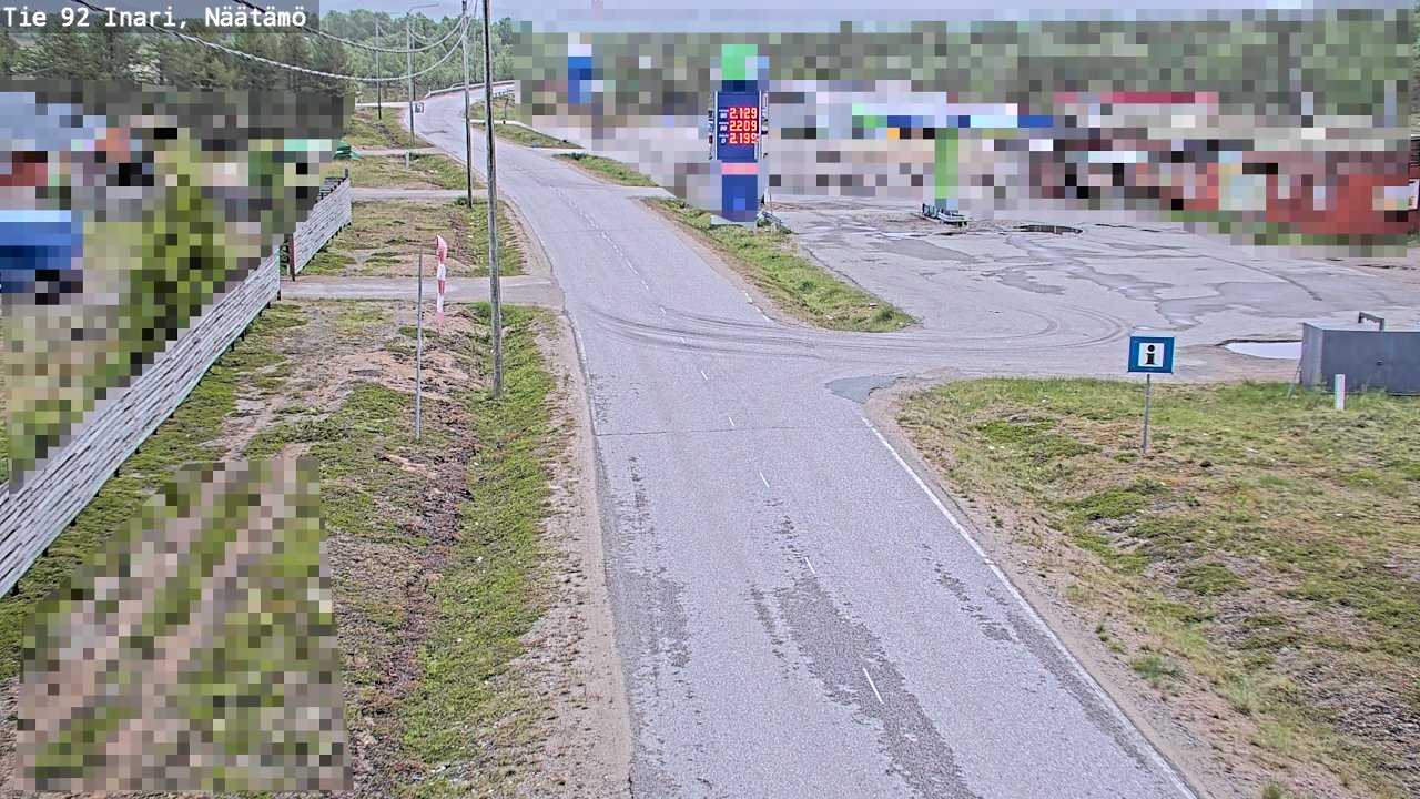 Kelikamerat Kuva Tie 92 Inari, Näätämö, Inari, Lappi