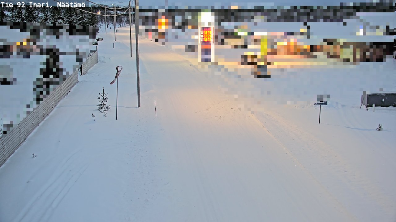 Weather Camera Image Road 92 Inari, Näätämö, Inari, Lappi