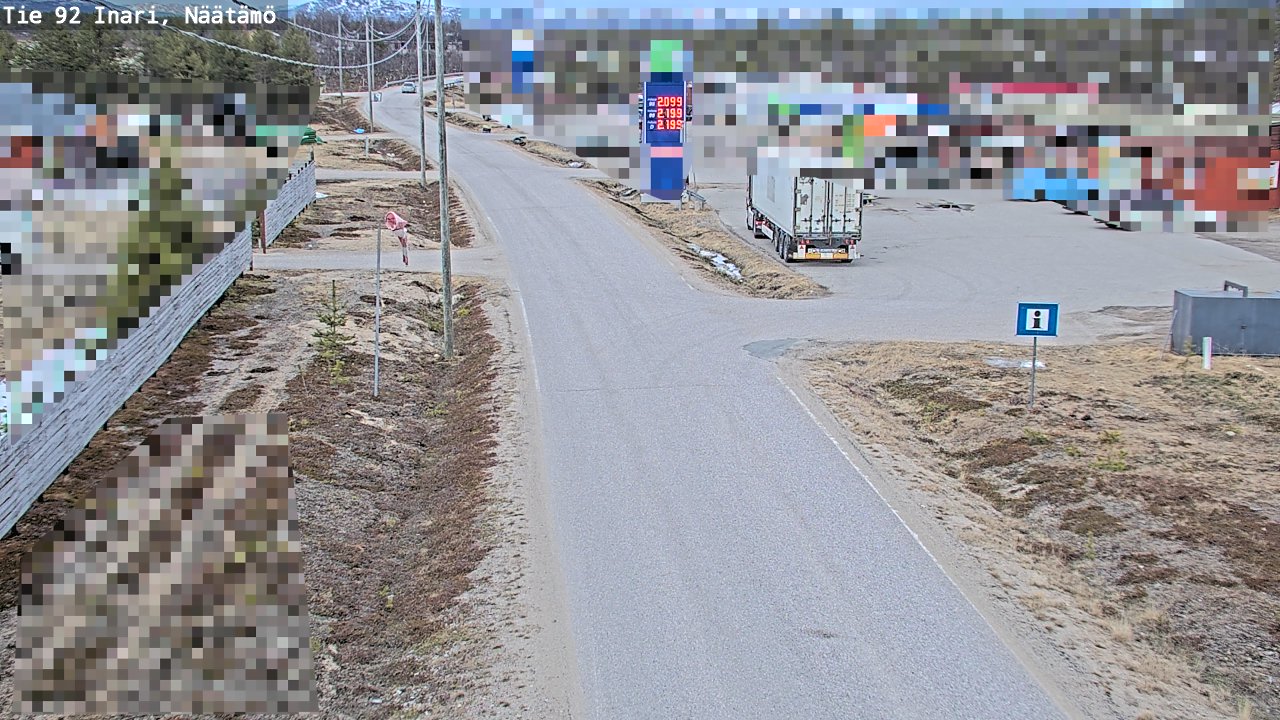 Kelikamerat Kuva Tie 92 Inari, Näätämö, Inari, Lappi