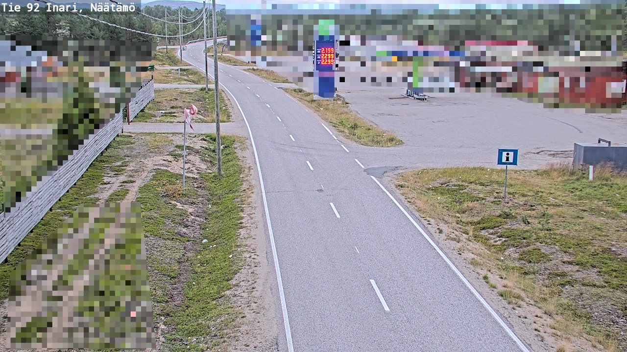 Kelikamerat Kuva Tie 92 Inari, Näätämö, Inari, Lappi