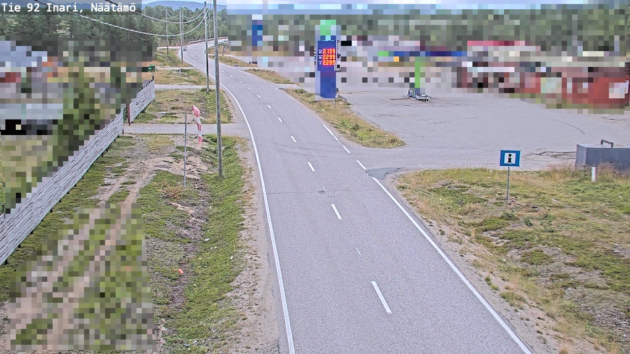 Kelikamerat Kuva Tie 92 Inari, Näätämö, Inari, Lappi