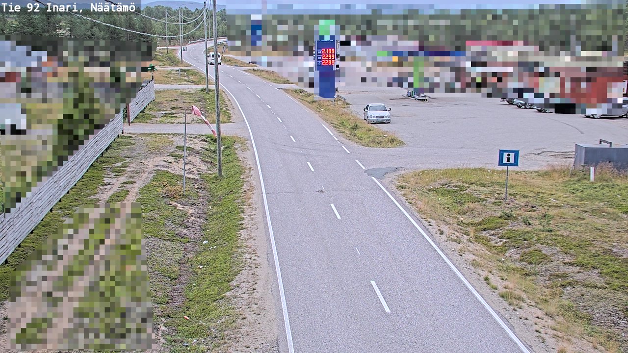 Kelikamerat Kuva Tie 92 Inari, Näätämö, Inari, Lappi