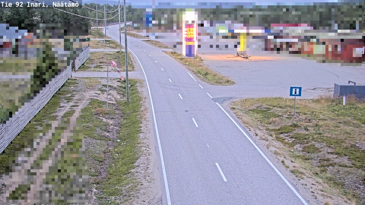 Kelikamerat Kuva Tie 92 Inari, Näätämö, Inari, Lappi