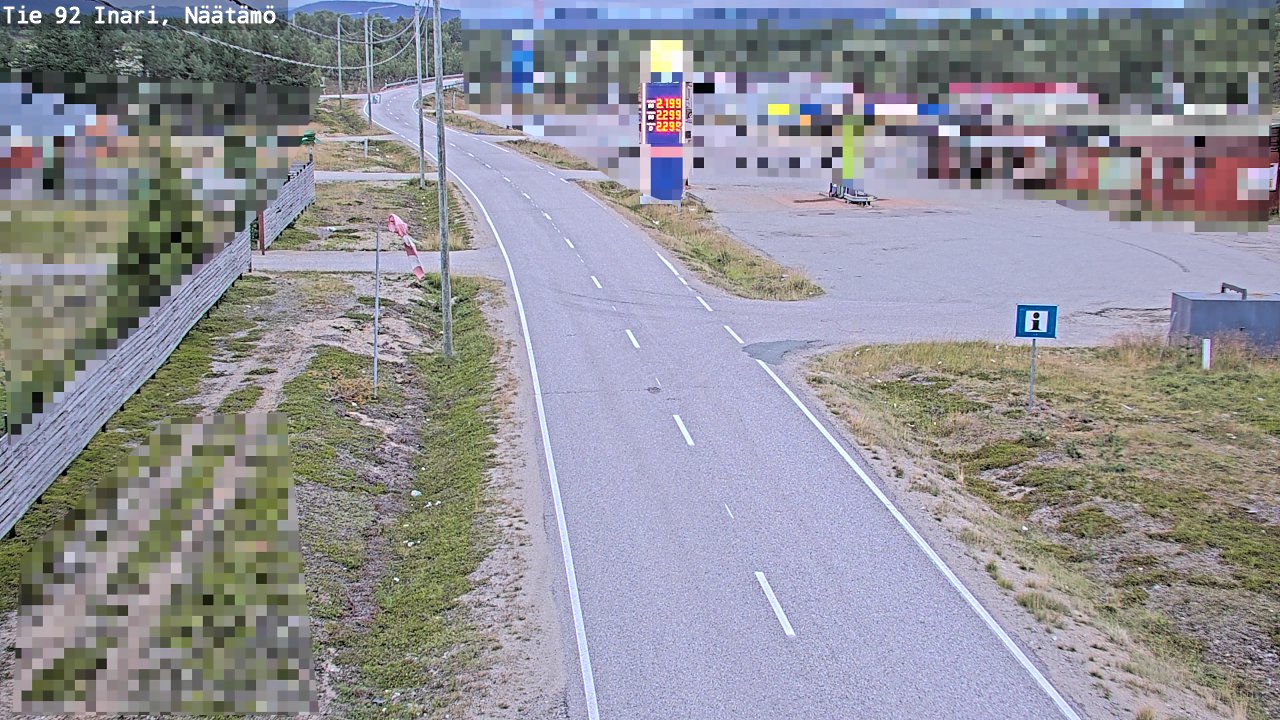 Weather Camera Image Road 92 Inari, Näätämö, Inari, Lappi