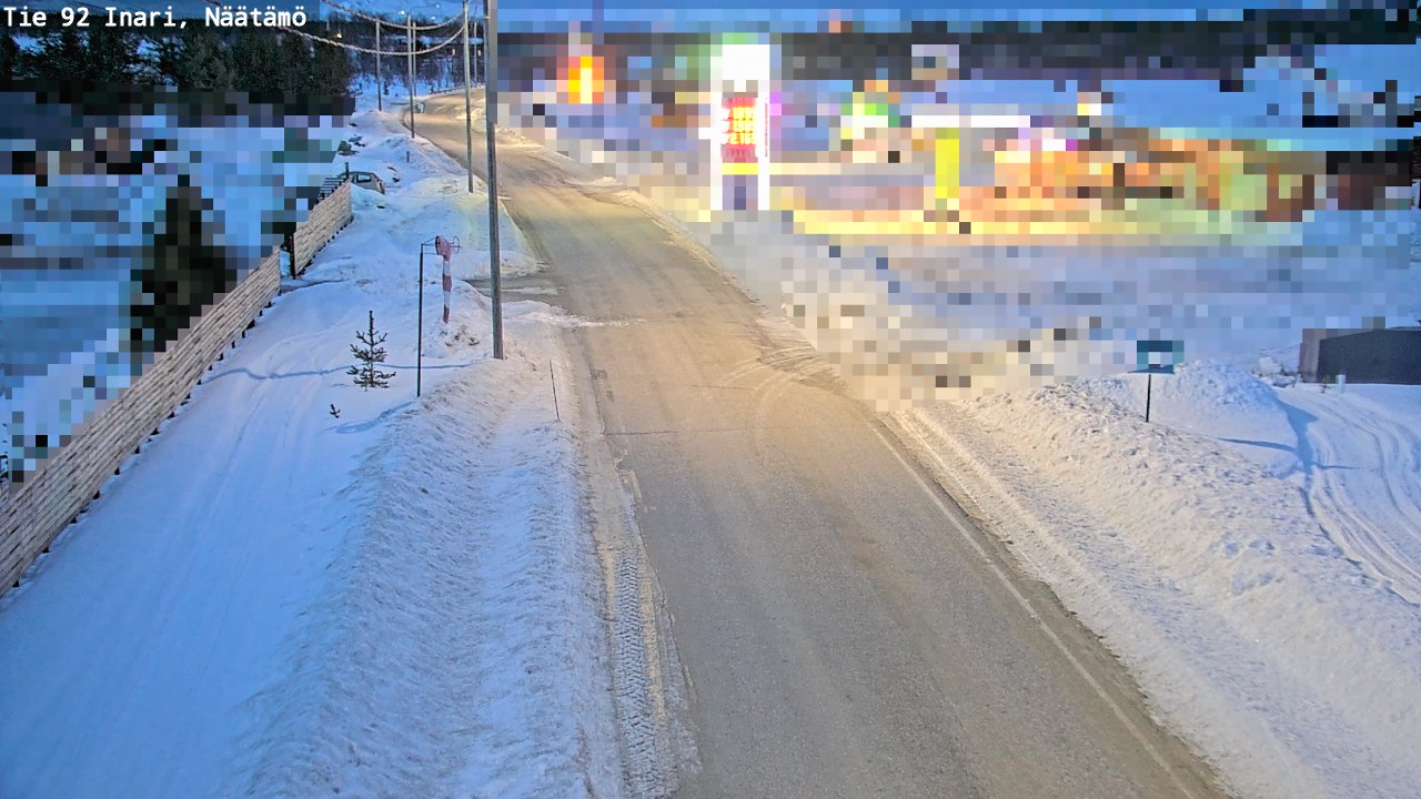 Kelikamerat Kuva Tie 92 Inari, Näätämö, Inari, Lappi