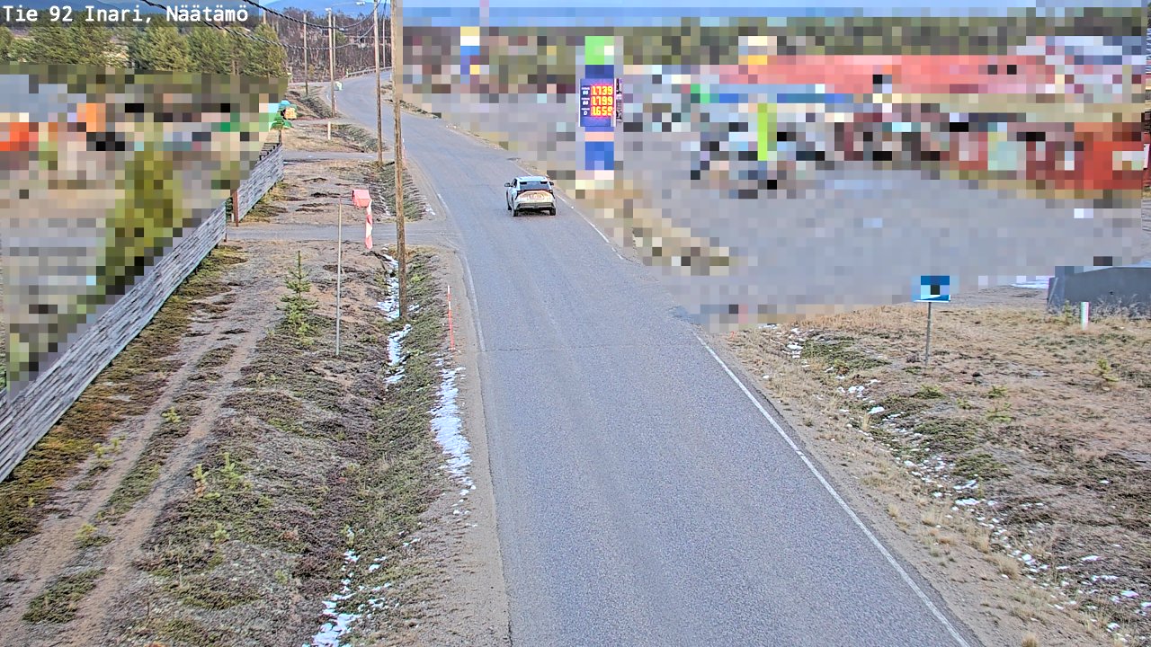 Weather Camera Image Väg 92 Enare, Näätämö, Inari, Lappi