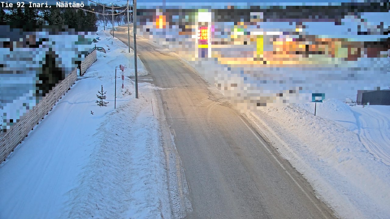 Kelikamerat Kuva Tie 92 Inari, Näätämö, Inari, Lappi