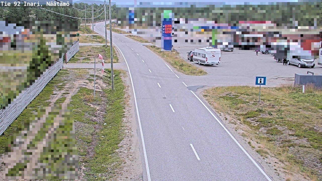 Kelikamerat Kuva Tie 92 Inari, Näätämö, Inari, Lappi