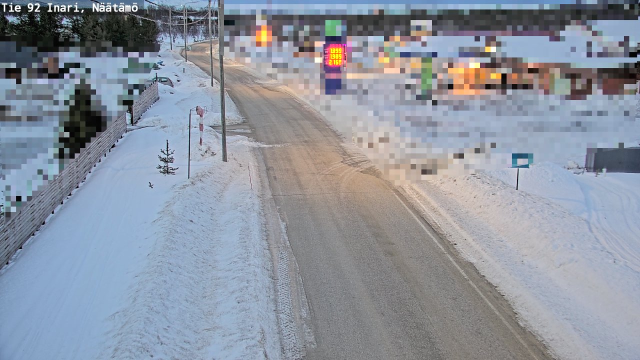 Kelikamerat Kuva Tie 92 Inari, Näätämö, Inari, Lappi