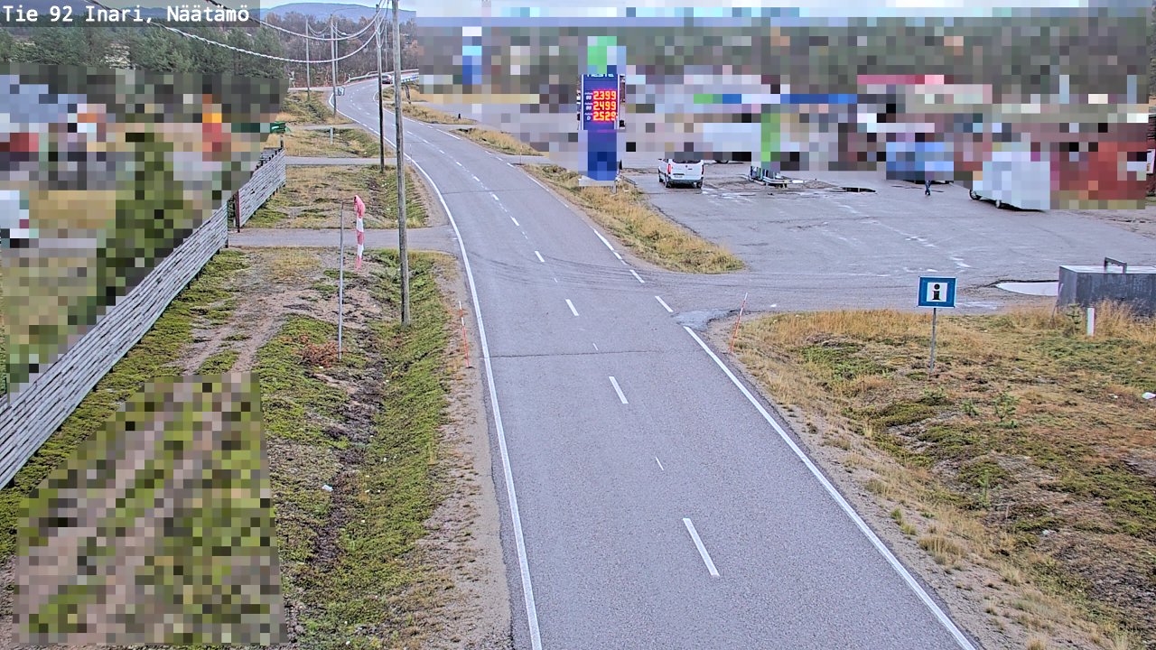 Kelikamerat Kuva Tie 92 Inari, Näätämö, Inari, Lappi