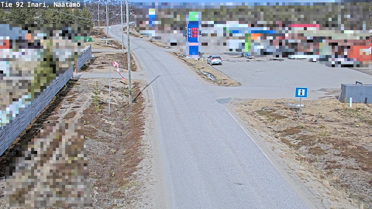 Kelikamerat Kuva Tie 92 Inari, Näätämö, Inari, Lappi