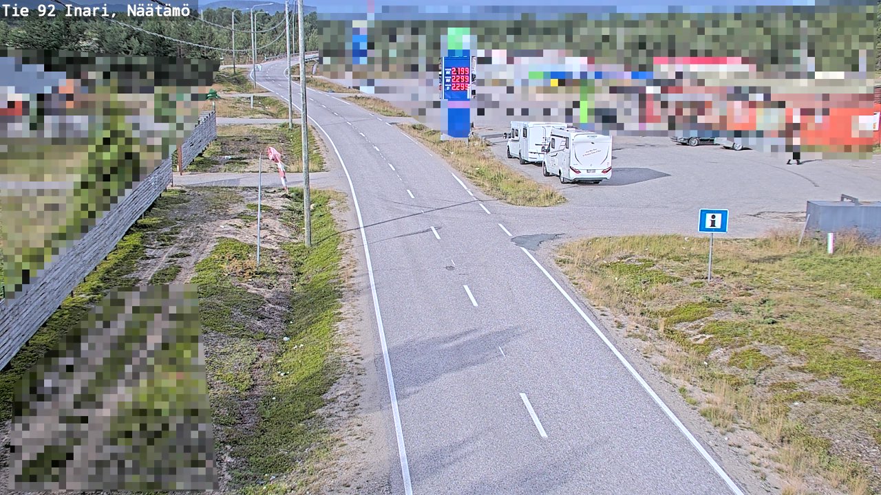 Kelikamerat Kuva Tie 92 Inari, Näätämö, Inari, Lappi
