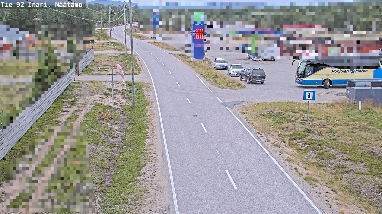 Kelikamerat Kuva Tie 92 Inari, Näätämö, Inari, Lappi
