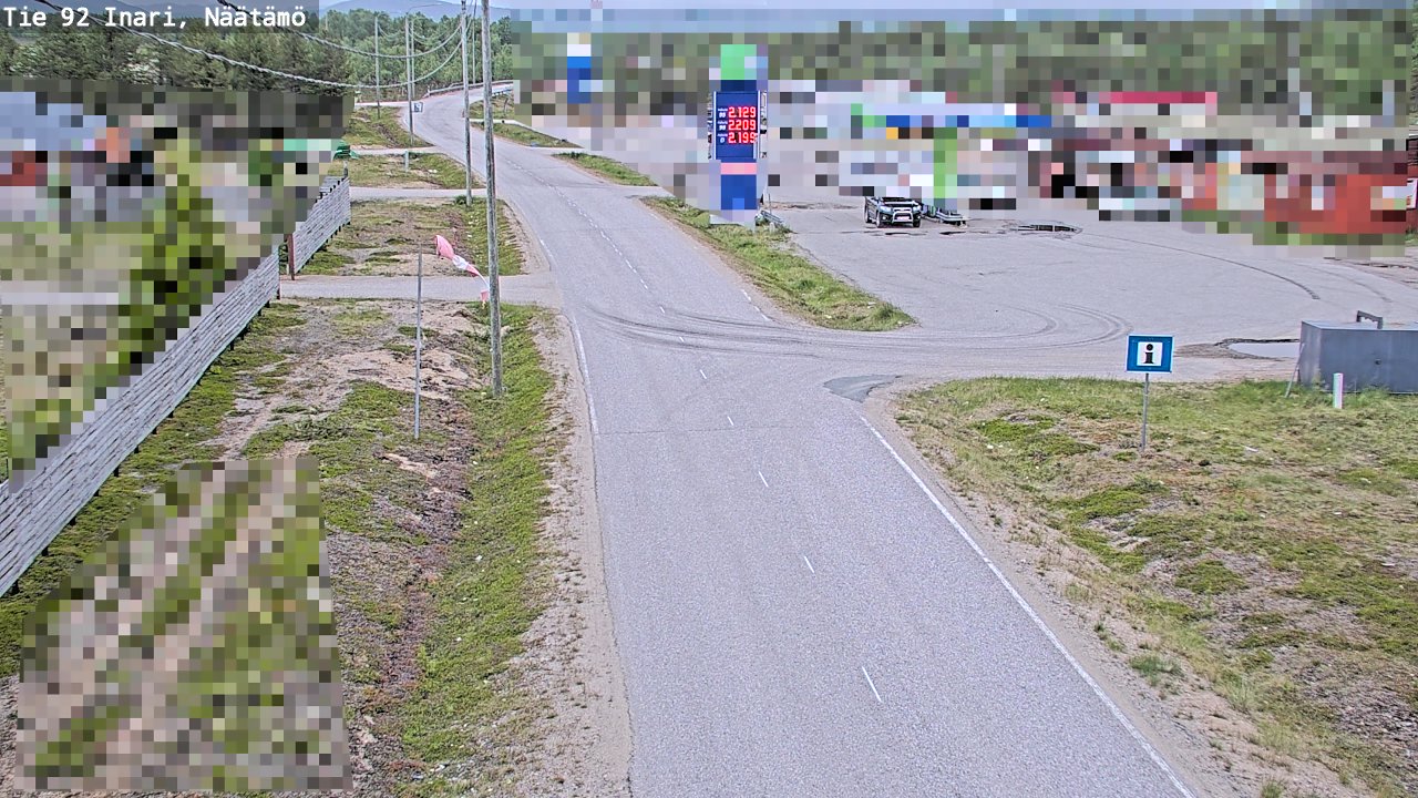 Kelikamerat Kuva Tie 92 Inari, Näätämö, Inari, Lappi