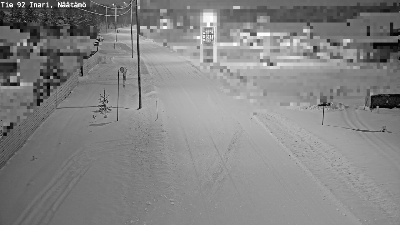Weather Camera Image Road 92 Inari, Näätämö, Inari, Lappi