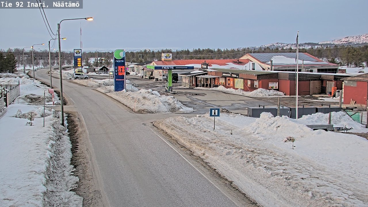 Kelikamerat Kuva Tie 92 Inari, Näätämö, Inari, Lappi
