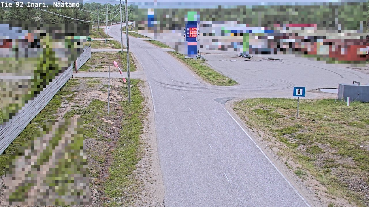 Kelikamerat Kuva Tie 92 Inari, Näätämö, Inari, Lappi