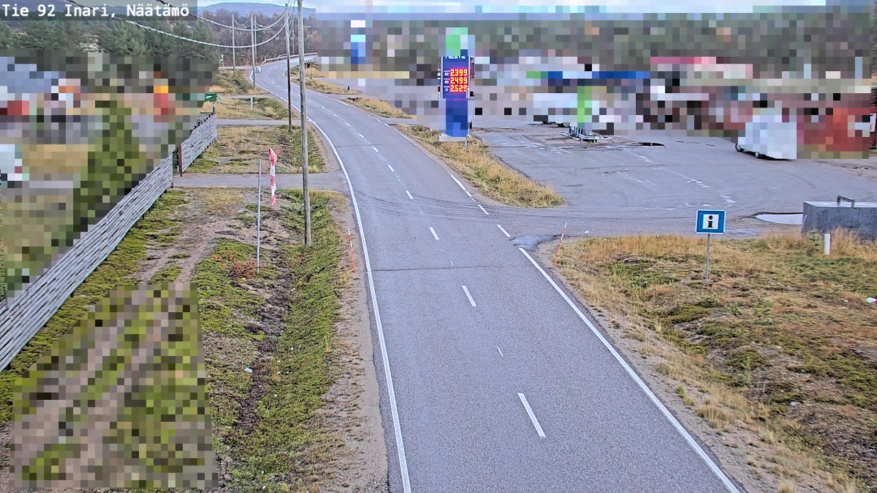 Kelikamerat Kuva Tie 92 Inari, Näätämö, Inari, Lappi