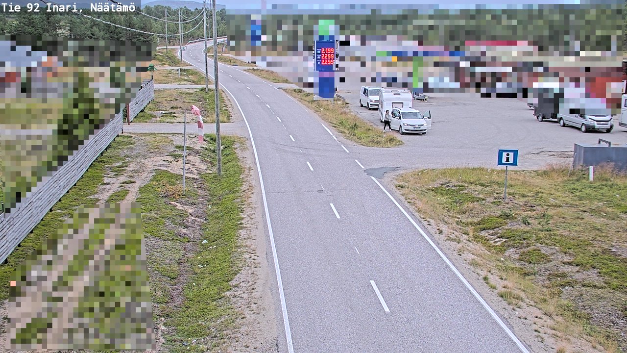 Kelikamerat Kuva Tie 92 Inari, Näätämö, Inari, Lappi