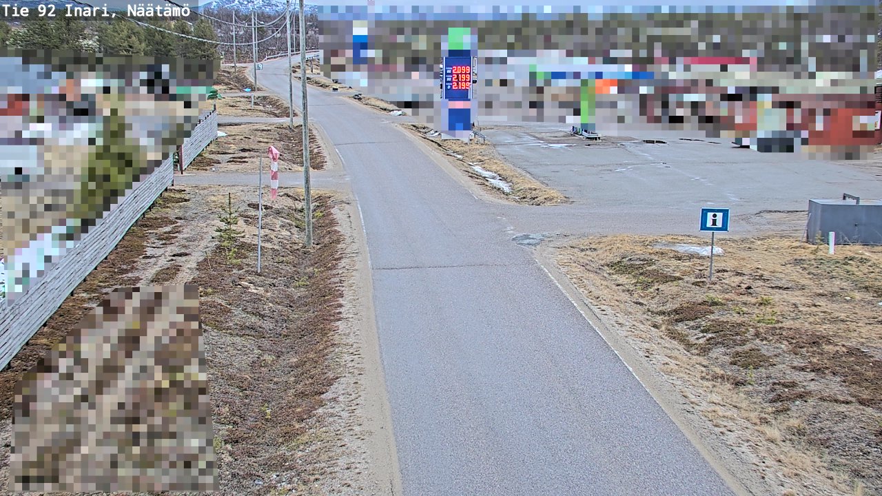 Kelikamerat Kuva Tie 92 Inari, Näätämö, Inari, Lappi