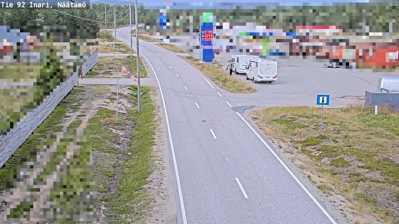 Kelikamerat Kuva Tie 92 Inari, Näätämö, Inari, Lappi