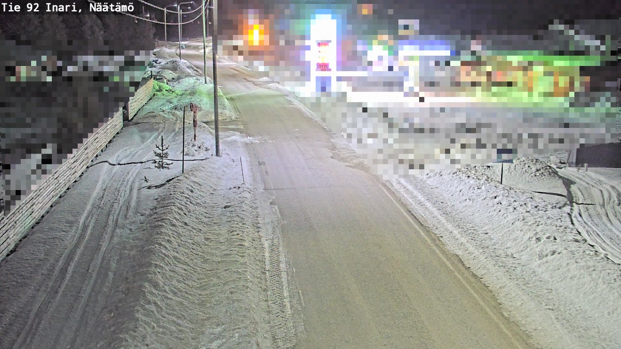 Kelikamerat Kuva Tie 92 Inari, Näätämö, Inari, Lappi