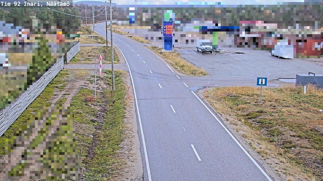 Kelikamerat Kuva Tie 92 Inari, Näätämö, Inari, Lappi