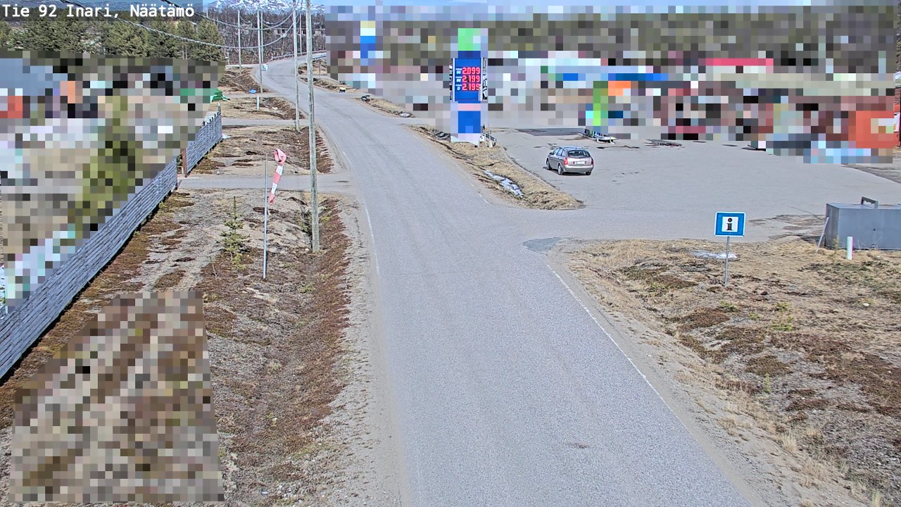 Kelikamerat Kuva Tie 92 Inari, Näätämö, Inari, Lappi