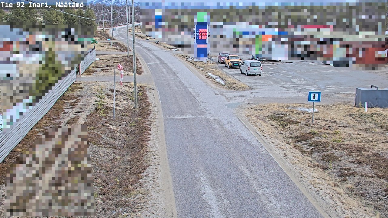 Kelikamerat Kuva Tie 92 Inari, Näätämö, Inari, Lappi