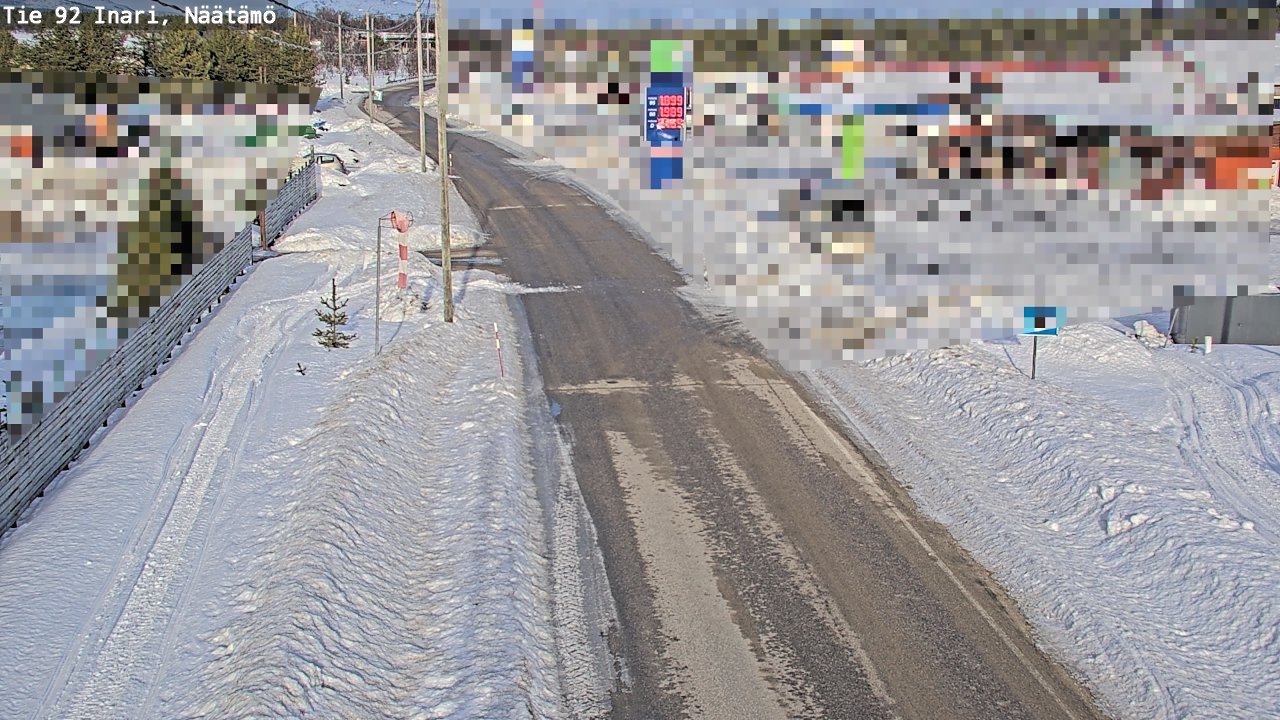 Kelikamerat Kuva Tie 92 Inari, Näätämö, Inari, Lappi