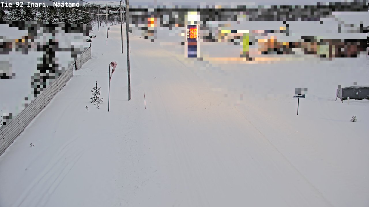 Weather Camera Image Road 92 Inari, Näätämö, Inari, Lappi