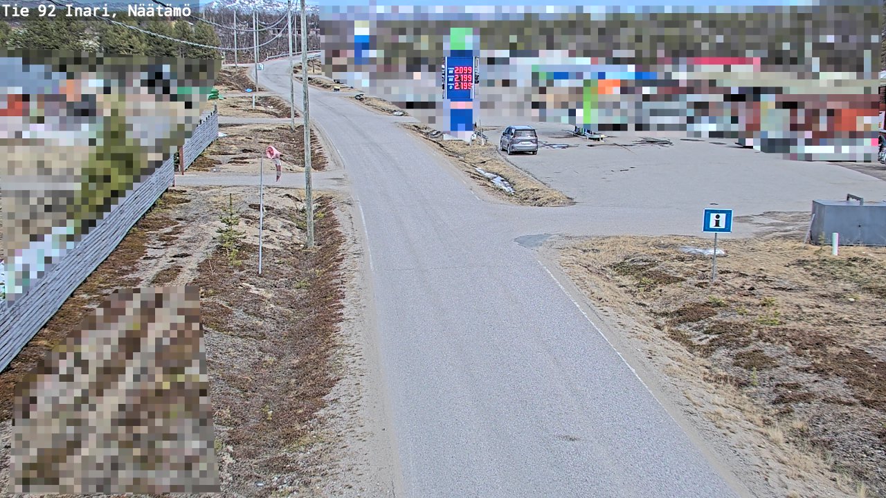 Kelikamerat Kuva Tie 92 Inari, Näätämö, Inari, Lappi