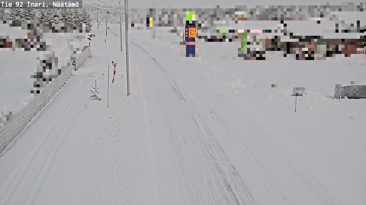 Kelikamerat Kuva Tie 92 Inari, Näätämö, Inari, Lappi