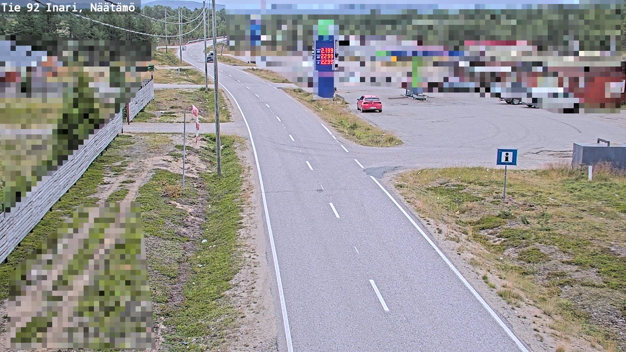 Kelikamerat Kuva Tie 92 Inari, Näätämö, Inari, Lappi
