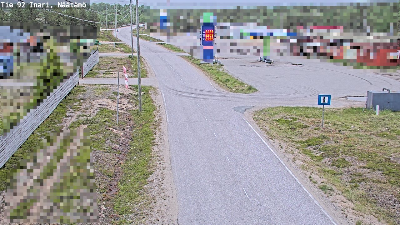 Kelikamerat Kuva Tie 92 Inari, Näätämö, Inari, Lappi