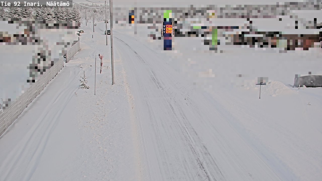 Kelikamerat Kuva Tie 92 Inari, Näätämö, Inari, Lappi