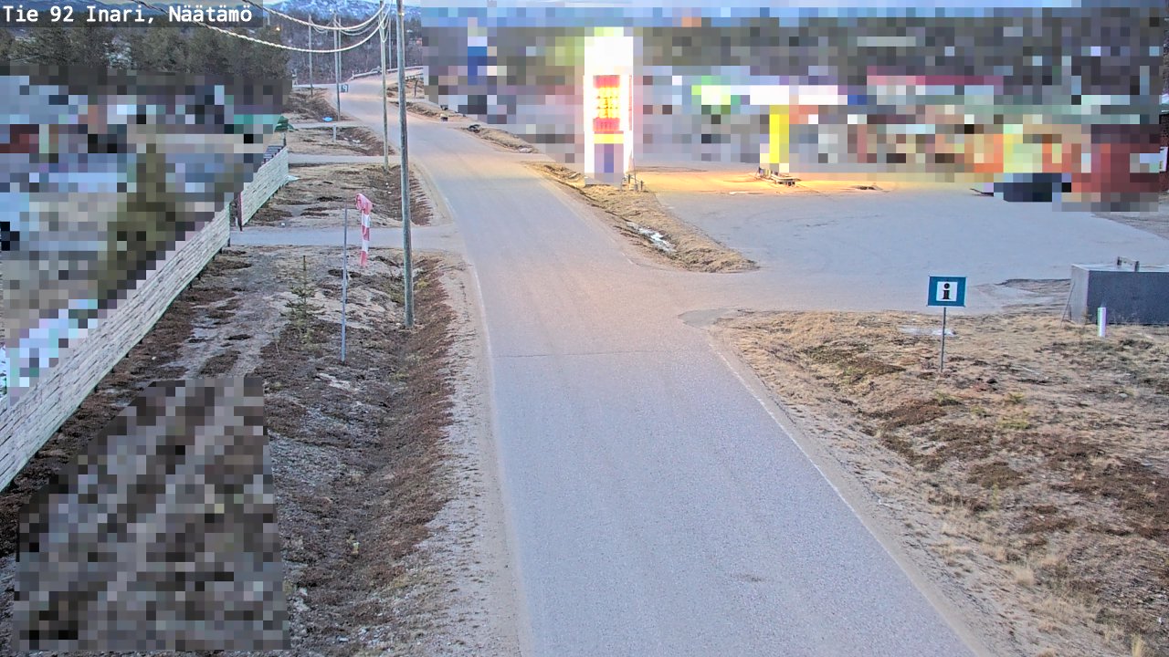 Weather Camera Image Väg 92 Enare, Näätämö, Inari, Lappi