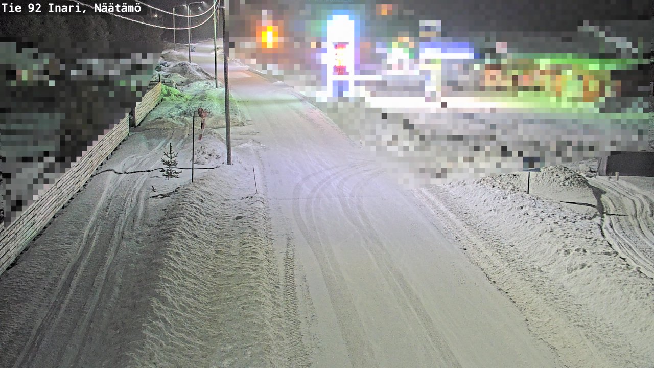 Kelikamerat Kuva Tie 92 Inari, Näätämö, Inari, Lappi
