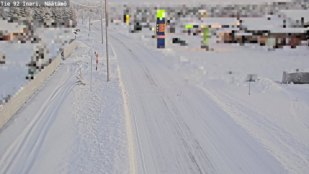 Kelikamerat Kuva Tie 92 Inari, Näätämö, Inari, Lappi