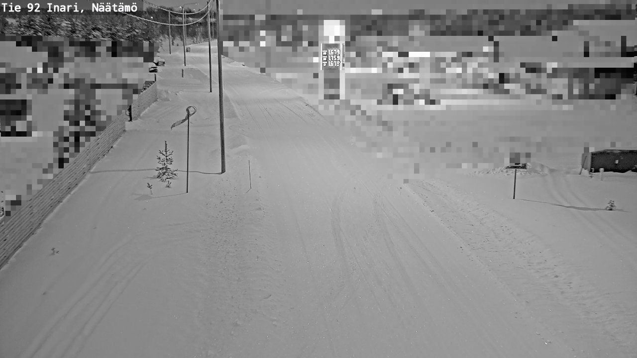 Weather Camera Image Road 92 Inari, Näätämö, Inari, Lappi